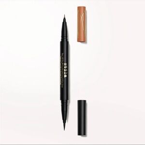 Stila Dual-Ended Liquid Eyeliner in Kitten Kosmo and Intense Black.